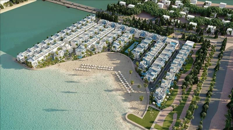 Жилой комплекс на берегу моря с бассейнами и террасами, Лусаил, Катар