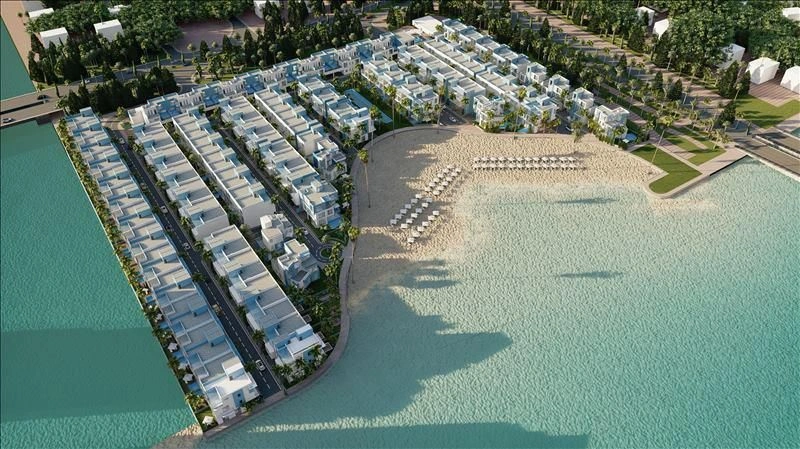 Жилой комплекс на берегу моря с бассейнами и террасами, Лусаил, Катар