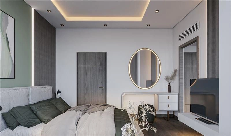 Комплекс вилл и таунхаусов с бассейнами и видом на море, остров Кетайфан, Лусаил, Катар