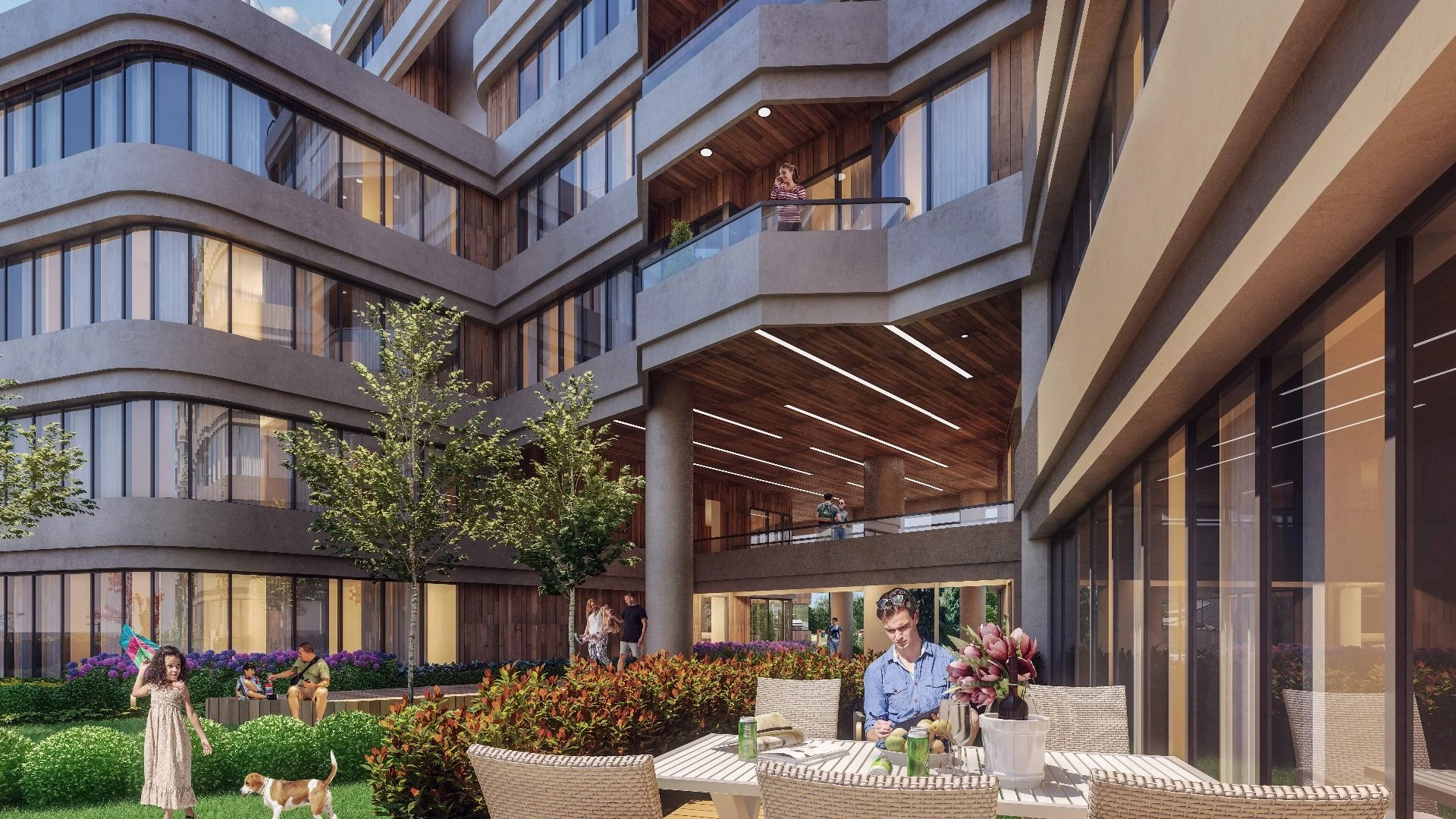 Проект расположен в деловом районе Аташехир