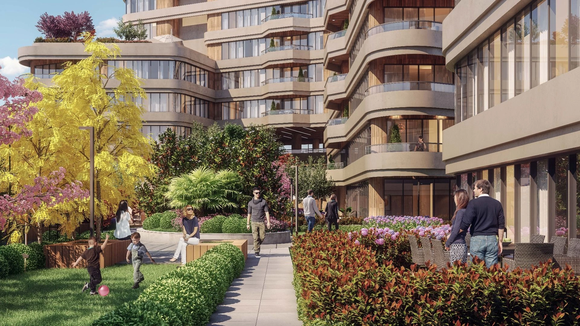 Проект расположен в деловом районе Аташехир