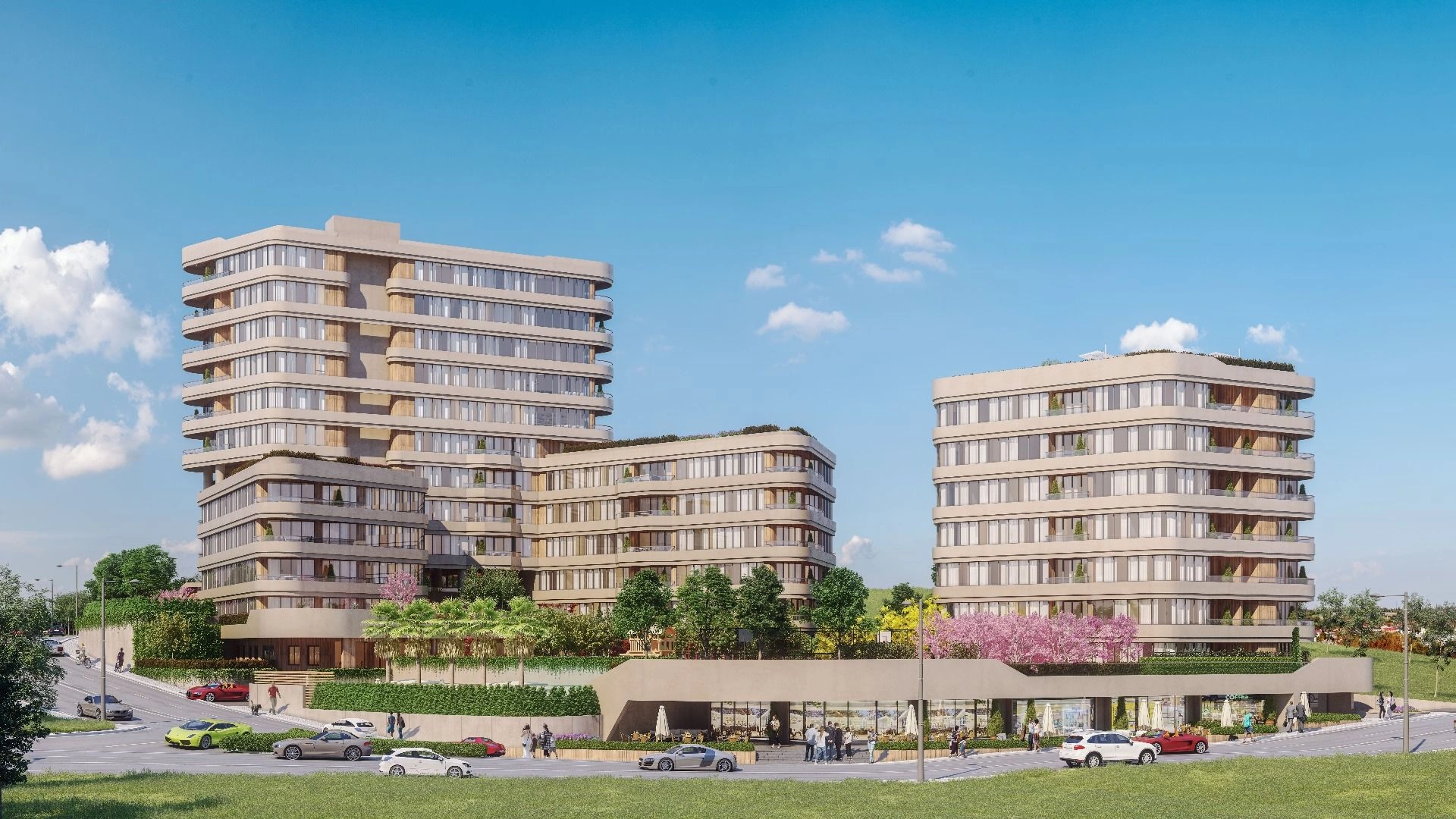 Проект расположен в деловом районе Аташехир