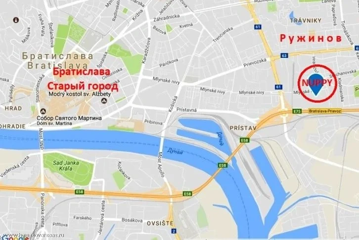 Однокомнатная квартира в новостройке в Братиславе, Словакия