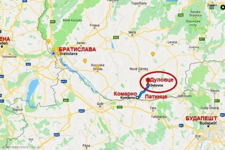 Дом в деревне Дуловце рядом с Комарно, Словакия