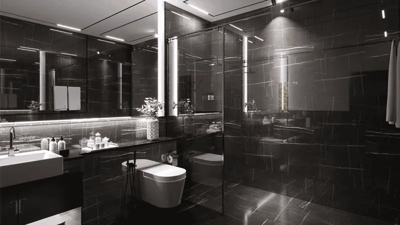 Prestigious residential complex overlooking the Burj Khalifa skyscraper