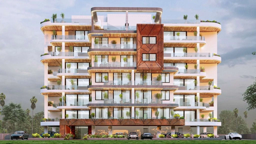 Современный закрытый комплекс из 20 квартир в Ларнаке