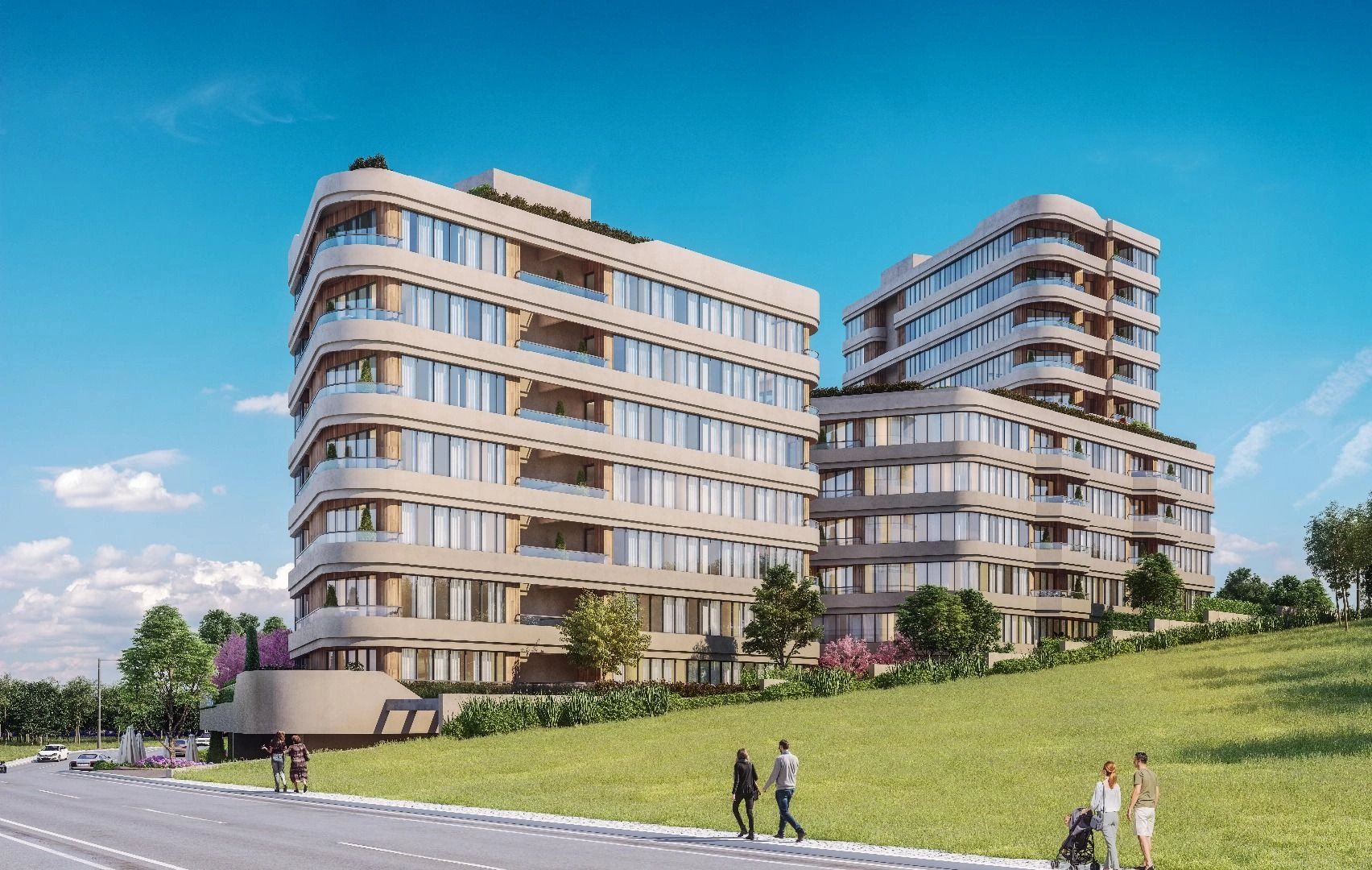 Проект расположен в деловом районе Аташехир