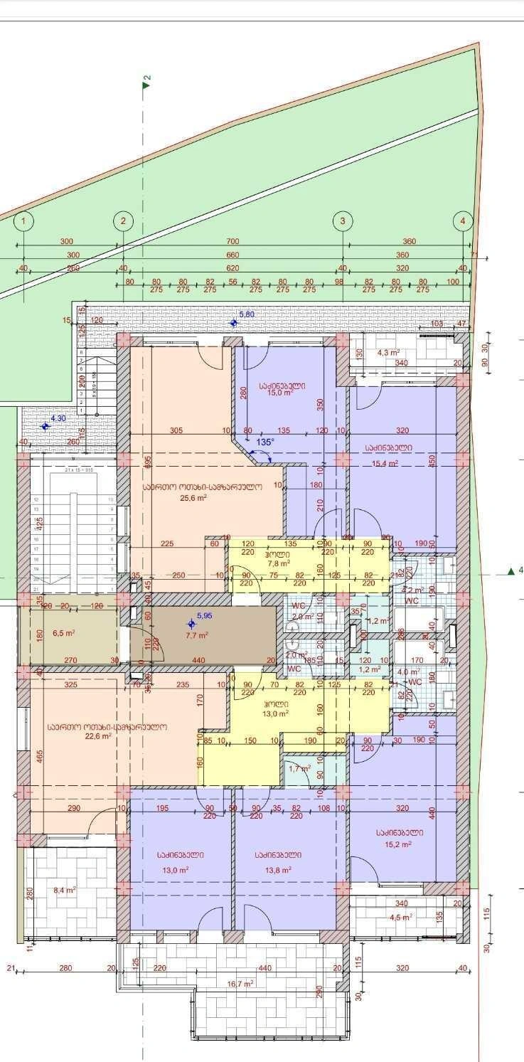 Квартира 3+1 в районе Вера, Тбилиси, Грузия