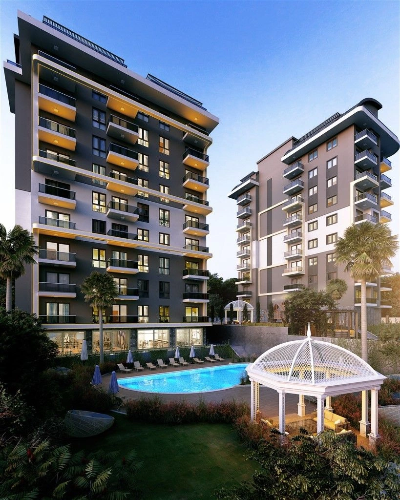 Жилой комплекс в живописной части Авсаллара Аланья