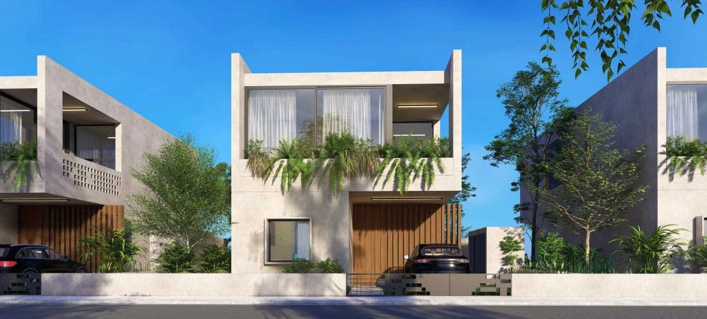 Роскошный комплекс с виллами и таунхаусами в Пафосе