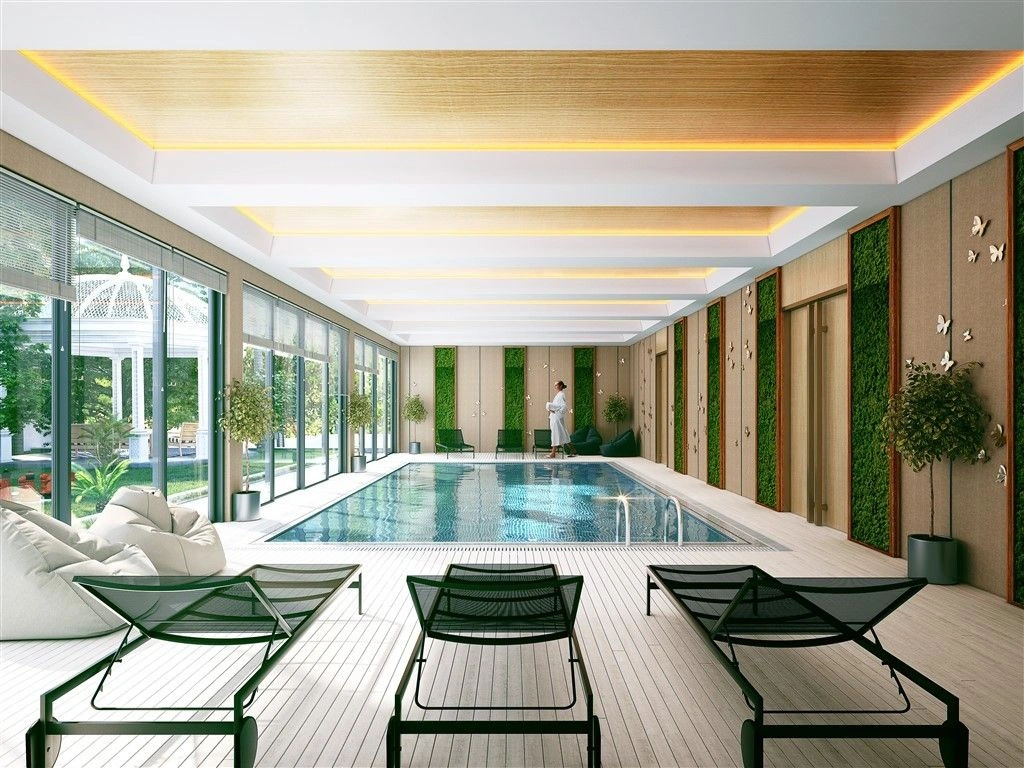 Жилой комплекс в живописной части Авсаллара Аланья