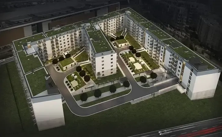 Квартира 3+1 с видом на озеро в центре Познани, Польша