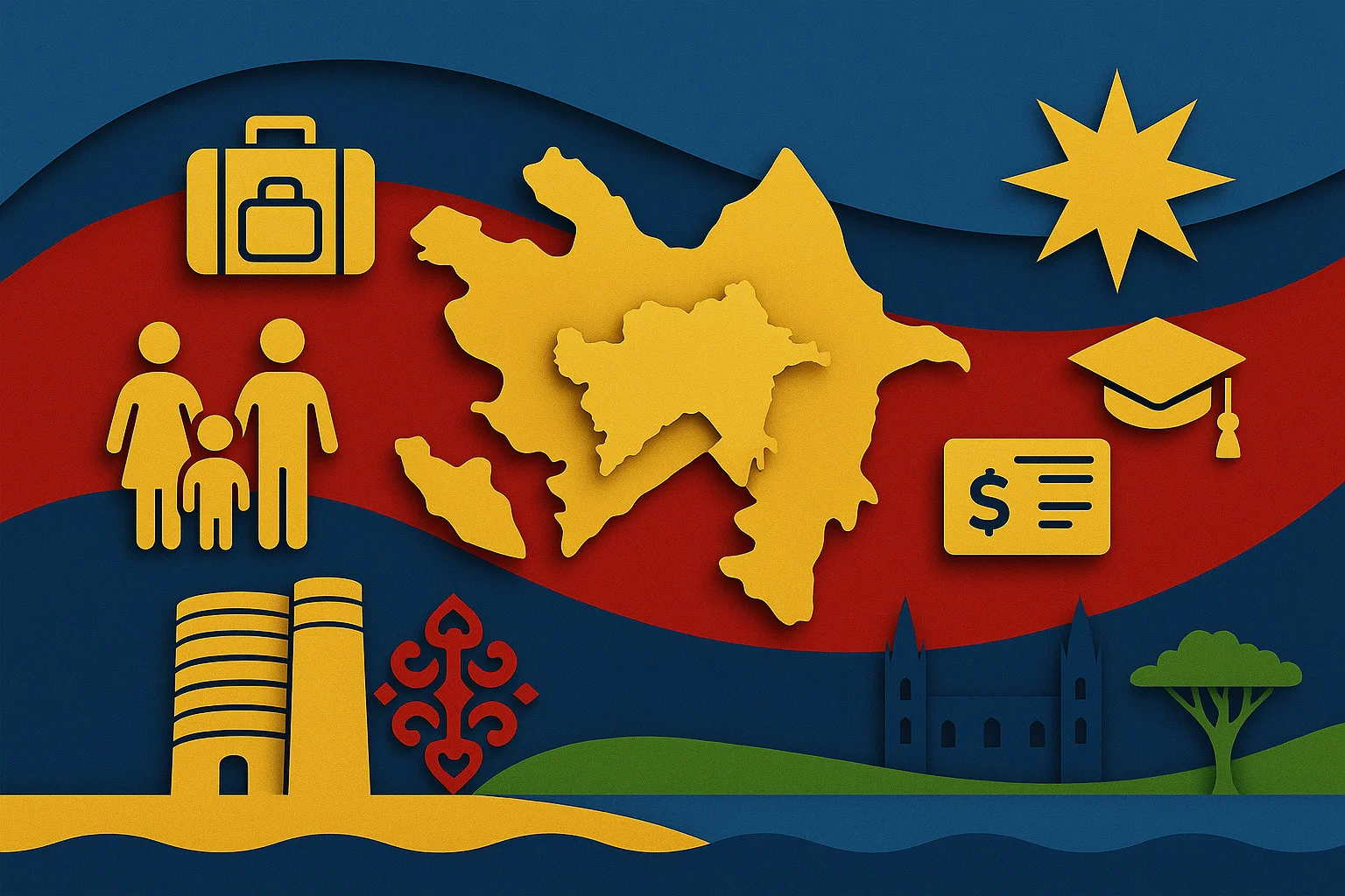 Как получить вид на жительство в Азербайджане в 2025 году — работа, учёба, семья и инвестиции