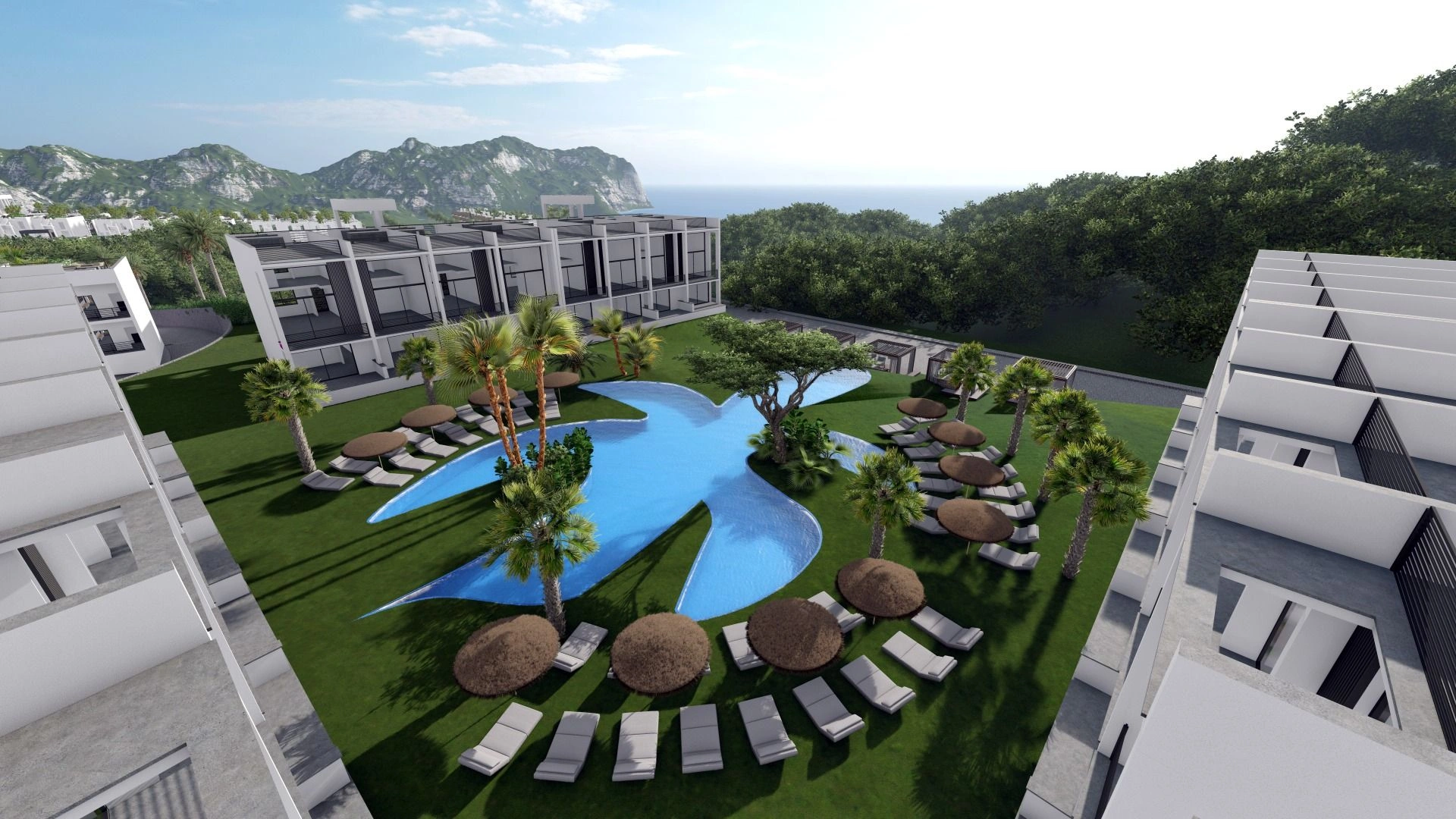 Современный комплекс апартаментов и вилл в Кирении, Северный Кипр