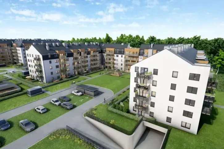 Стильная квартира 60 m2 с видом на парк в Познани, Польша