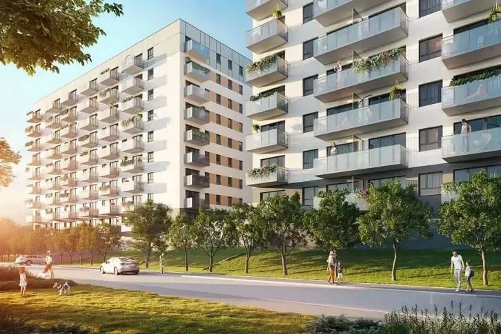 Новая квартира 54 m2 в районе Zhegrze в Познани