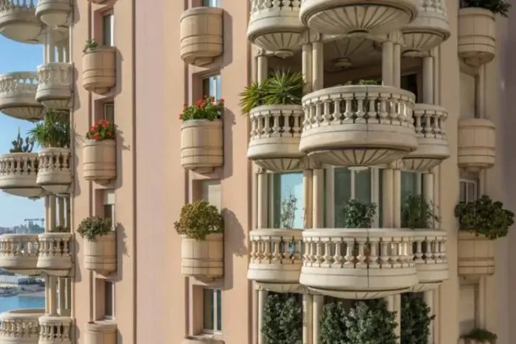 Квартира площадью 224 м2 в здании Флорестан под ремонт, Монако