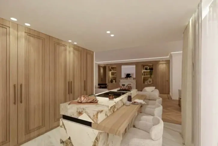 Квартира площадью 224 м2 в здании Флорестан под ремонт, Монако