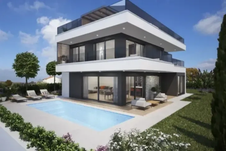 Вилла в тихом районе Пореча, Истрия