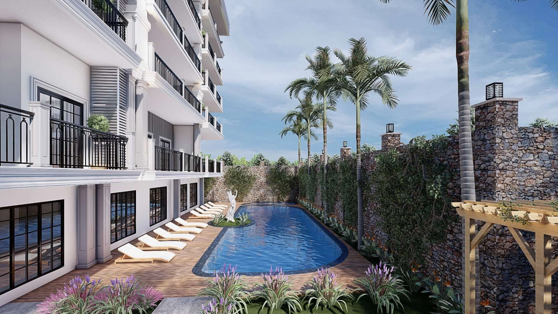 Жилой комплекс в 100 метрах от Средиземного моря