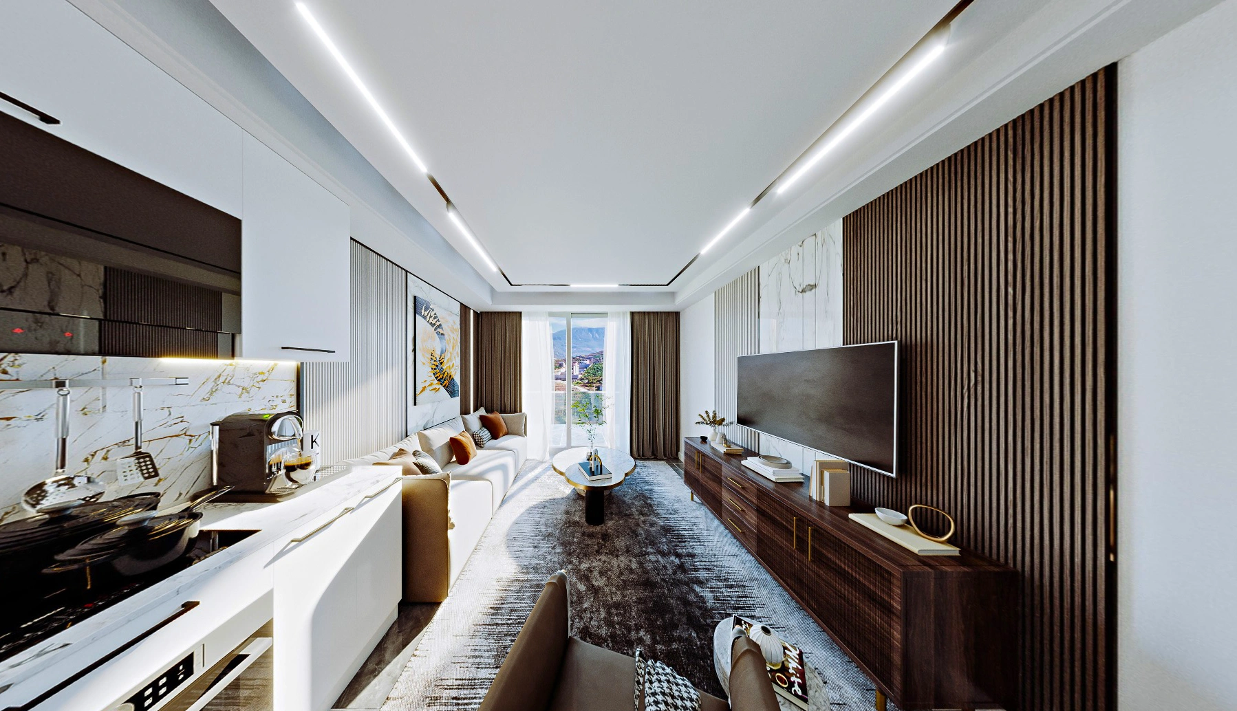 Квартиры 1+1 от инвестора в Каргиджаке