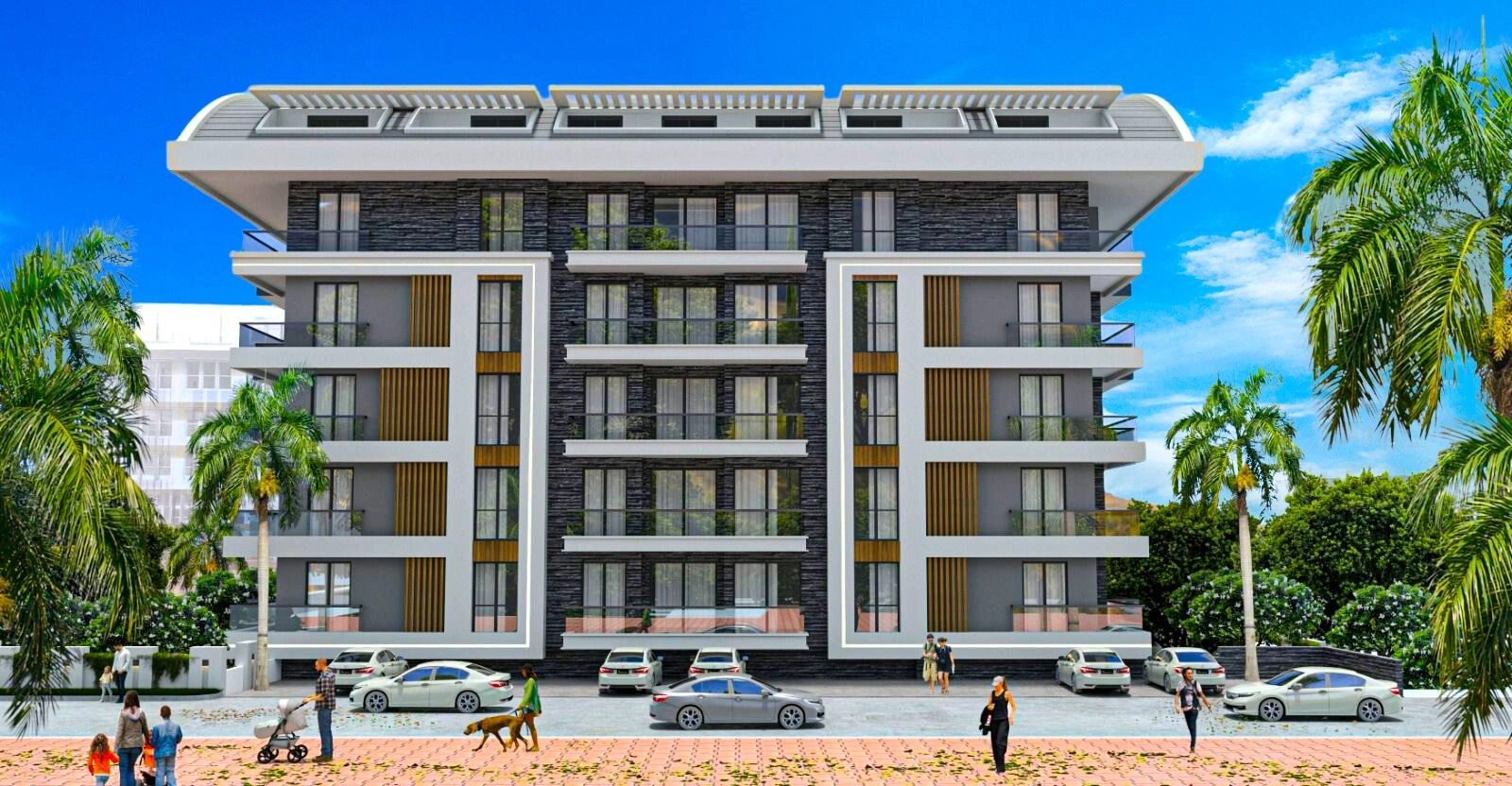 Комплекс, построенный рядом с центром Алании, Турция