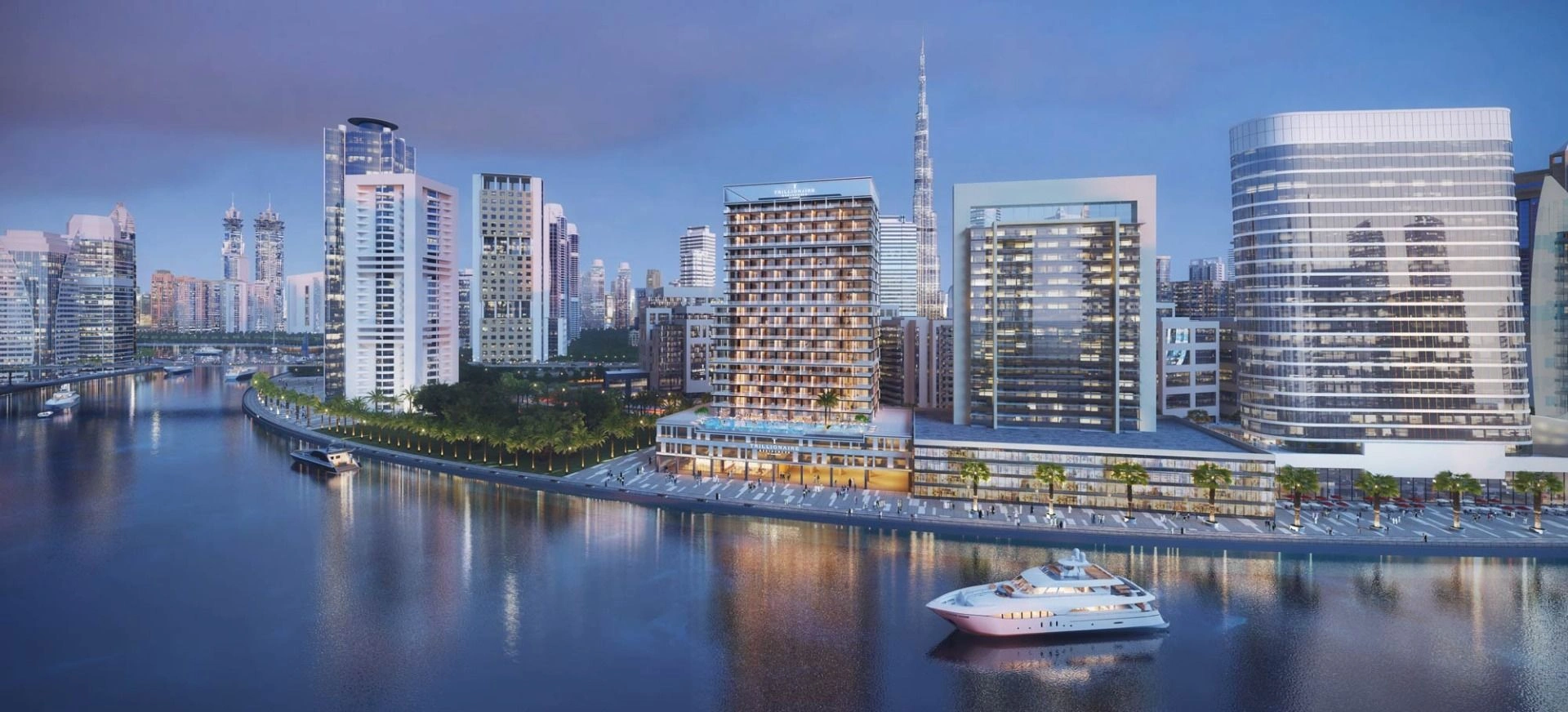 Prestigious residential complex overlooking the Burj Khalifa skyscraper