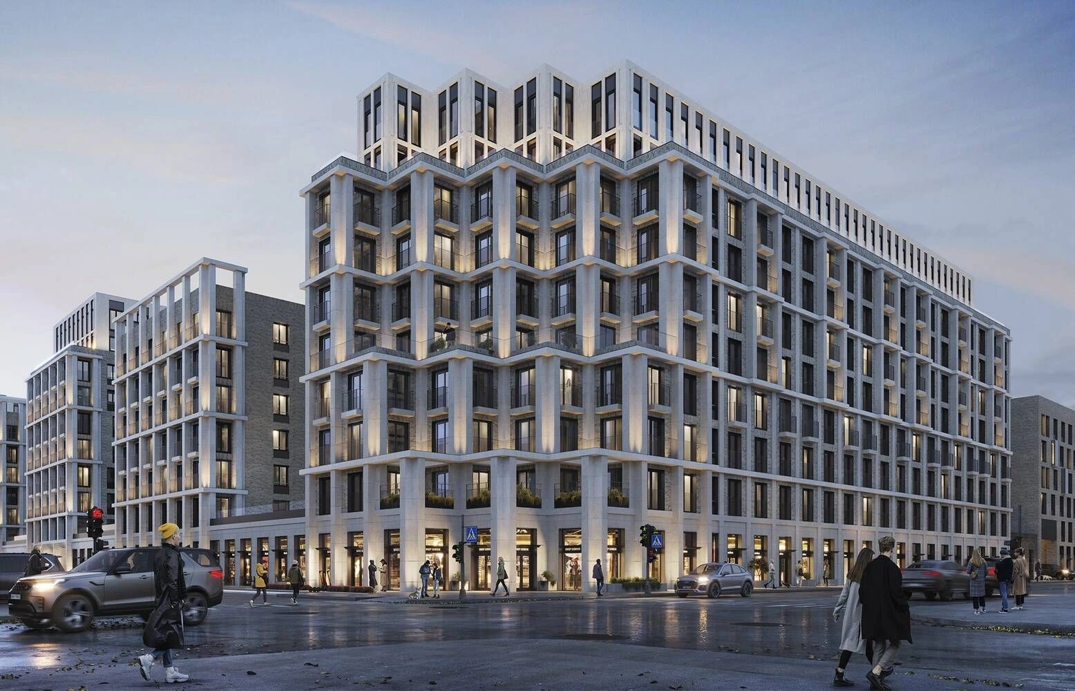 Элитный жилой комплекс в образе современного дома