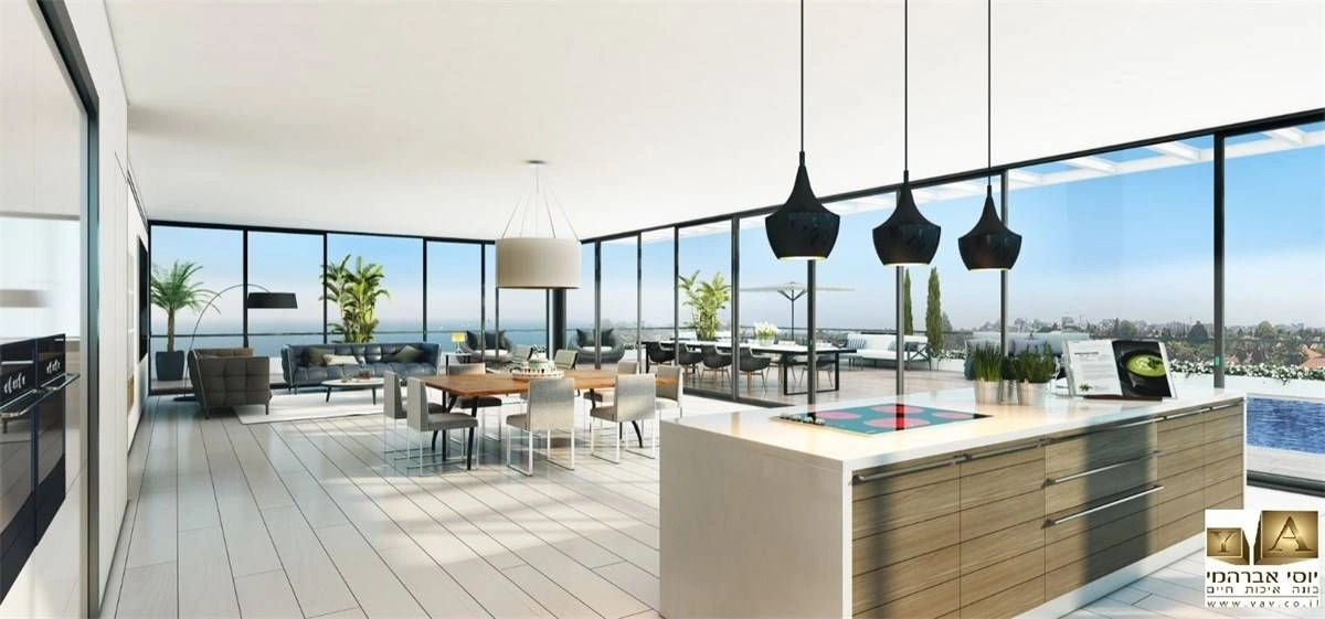 Квартира с видом на море в престижном комплексе в Тель-Авиве, Израиль