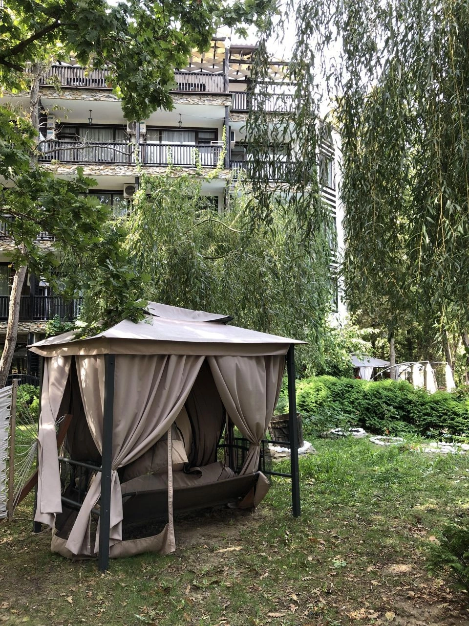 Студия с подогревом пола в современном комплексе в Приморско, Болгария