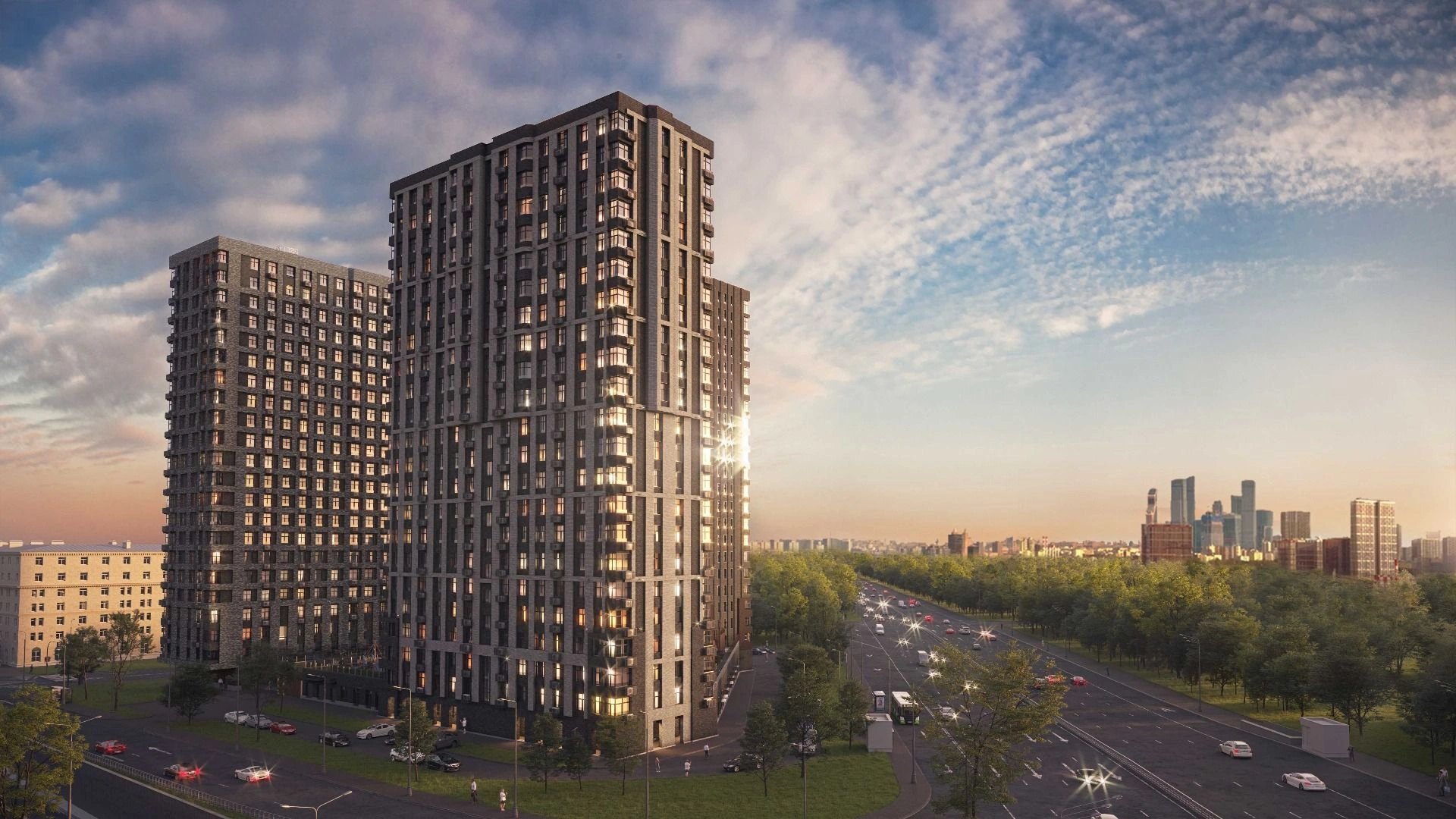 Роскошный современный квартал в премиальном районе Москвы