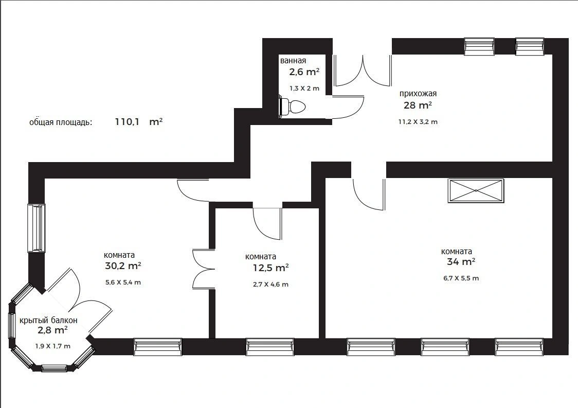 Квартира 110 m2 в центре Будапешта, Венгрия