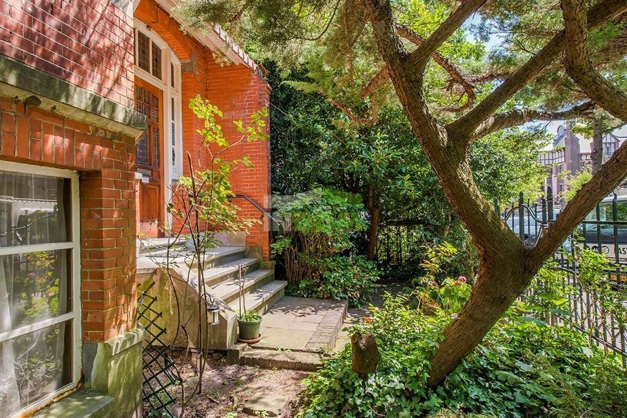 Luxury mansion with terrace in the center of Amsterdam, the Netherlands