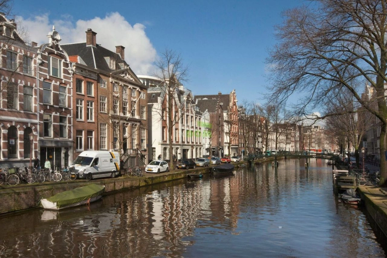 Stylish studio apartment in the historic center of Amsterdam, the Netherlands