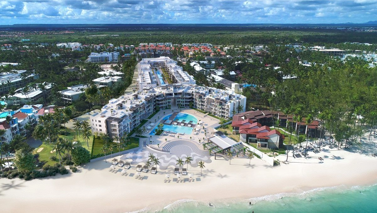 Апартаменты в элитном комплексе на первой линии в Пунта Кана, Доминиканская Республика