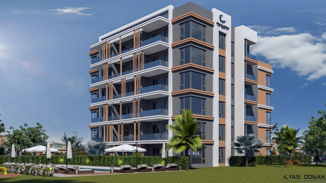 Новая квартира 44 м2 рядом с пляжем Лара в Анталье