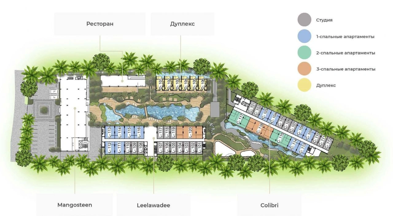 Квартира 121 м2 для проживания на острове Пхукет