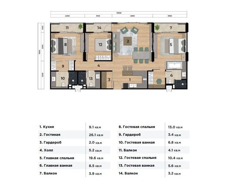 Квартира 121 м2 для проживания на острове Пхукет