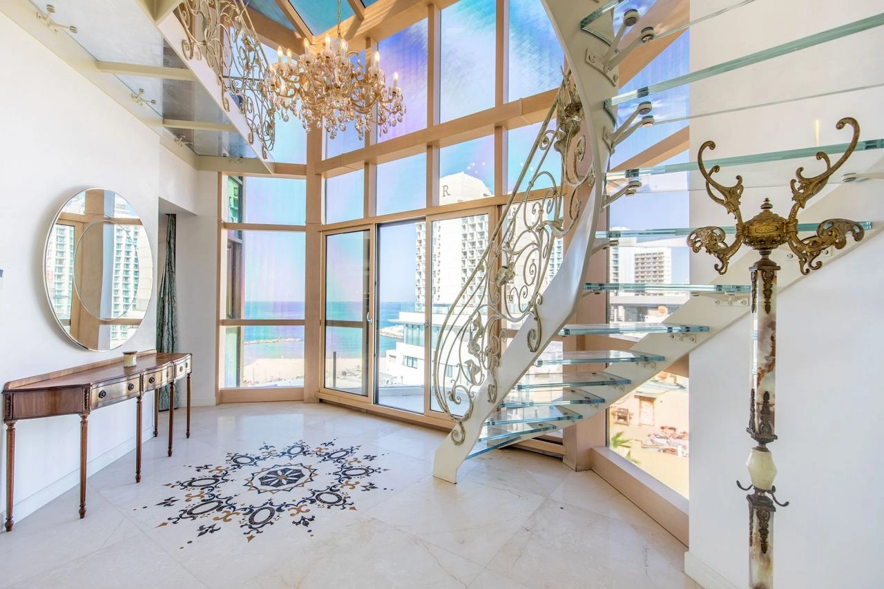 Penthouse on the first line of the sea in a prestigious area of Tel Aviv, Israel