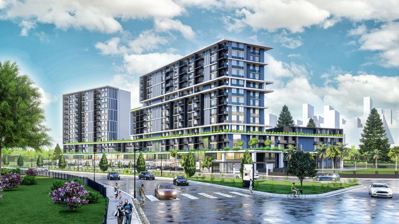 Стильная квартира 48 м2 в новом жилом комплексе в Анталии