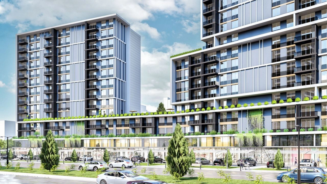 Стильная квартира 48 м2 в новом жилом комплексе в Анталии