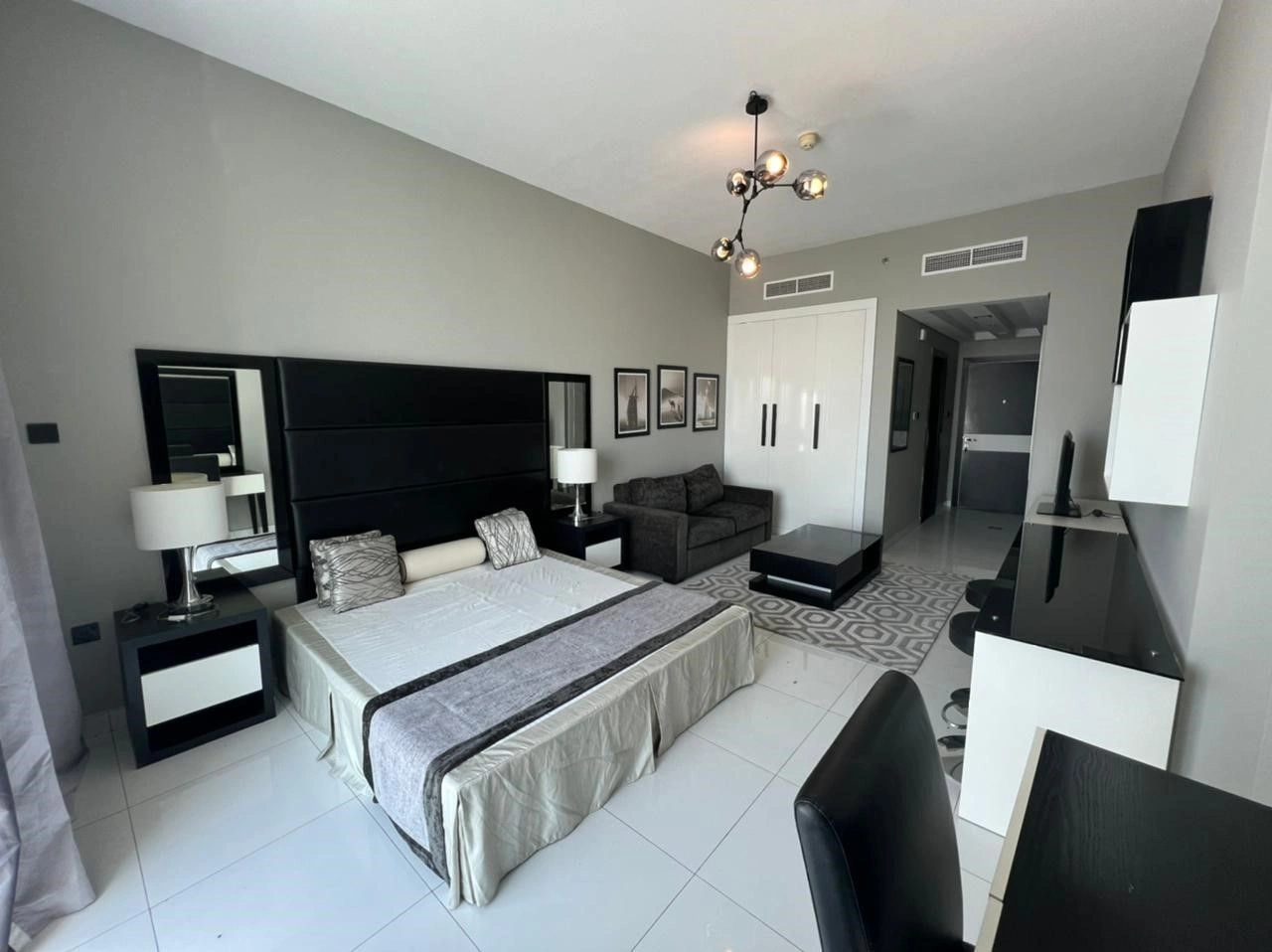 Квартира 40 m2 с видом на поле для гольфа, Дубай