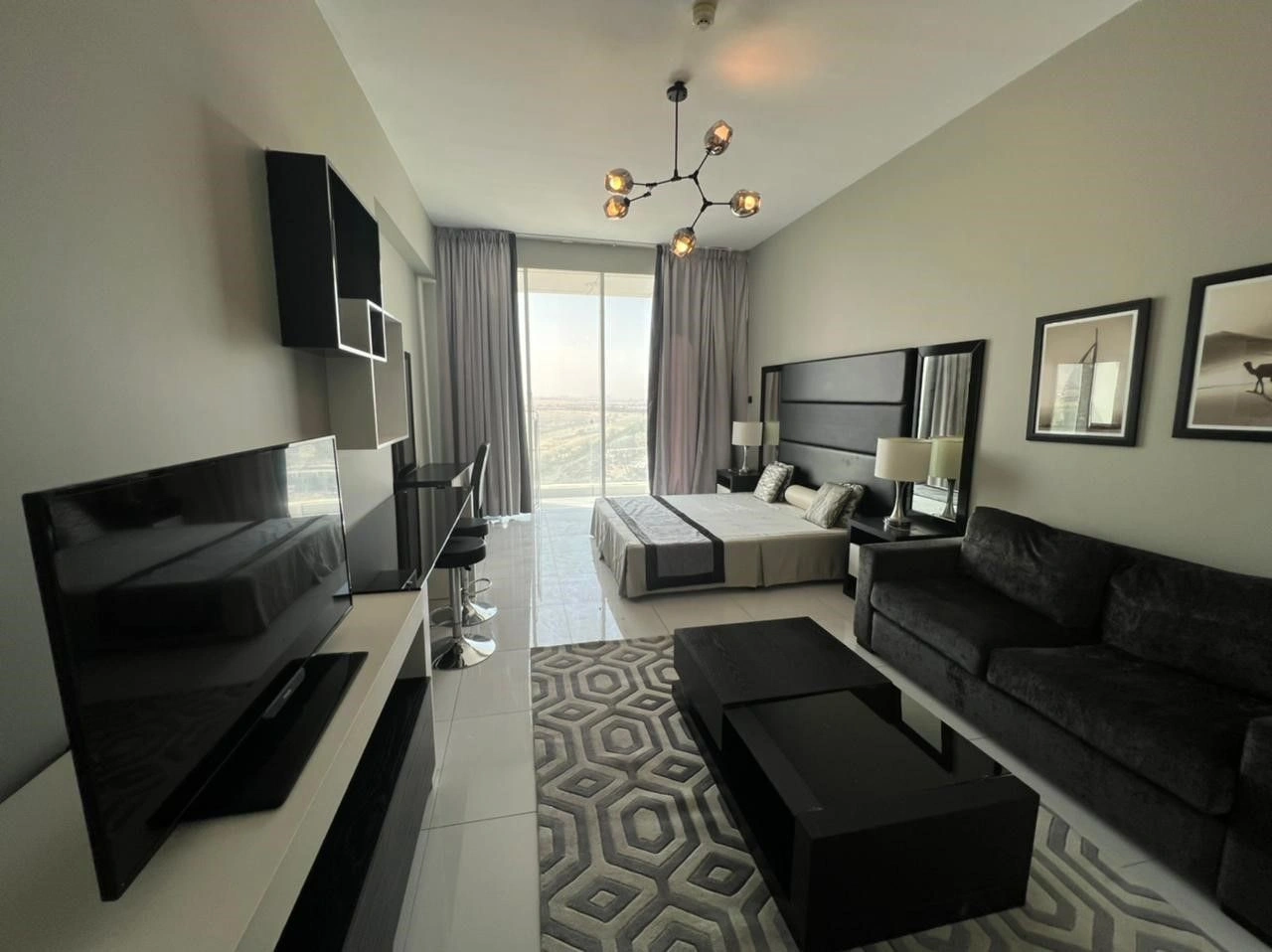 Квартира 40 m2 с видом на поле для гольфа, Дубай