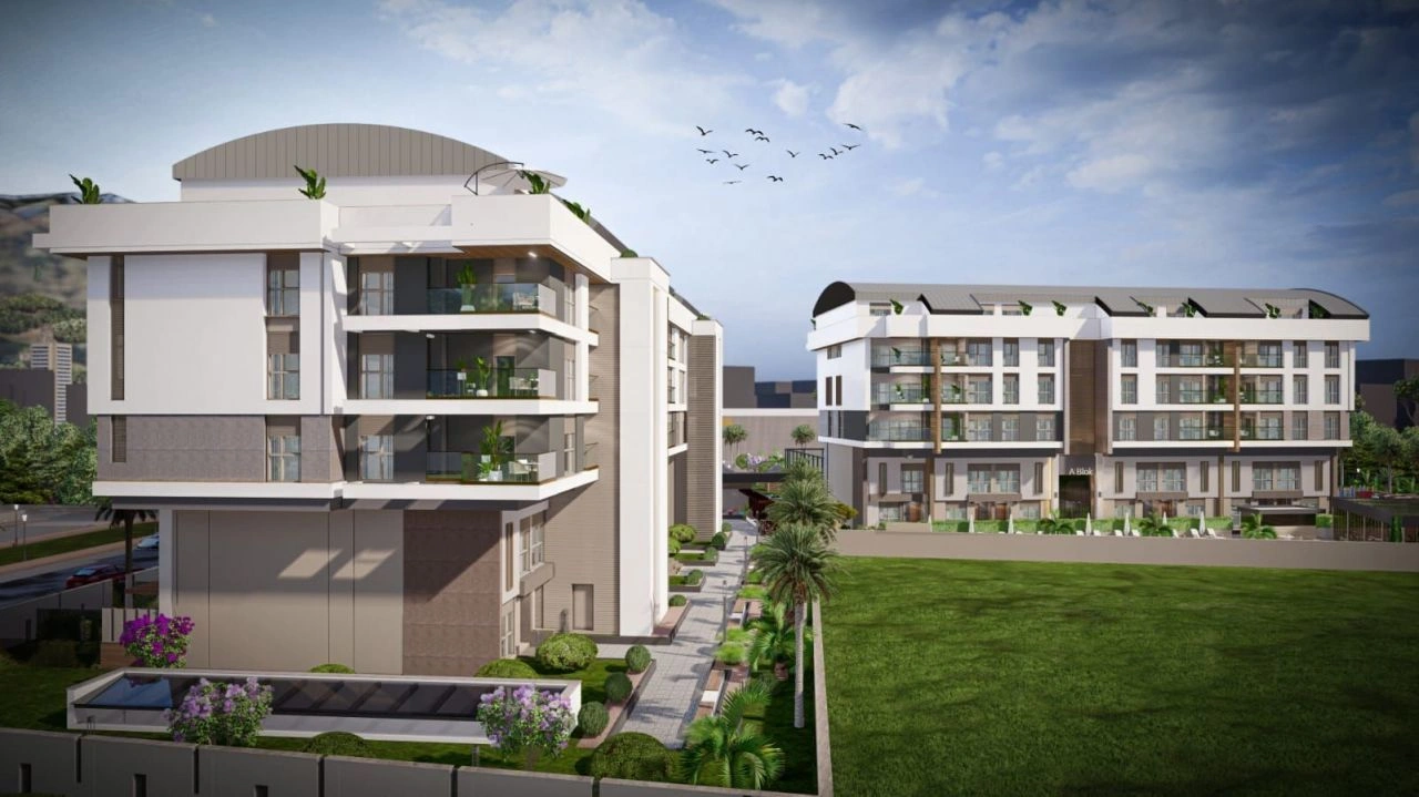 Современная квартира 118 м2 в новом комплексе в Анталии