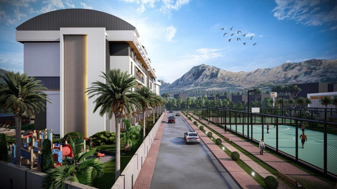 Современная квартира 118 м2 в новом комплексе в Анталии