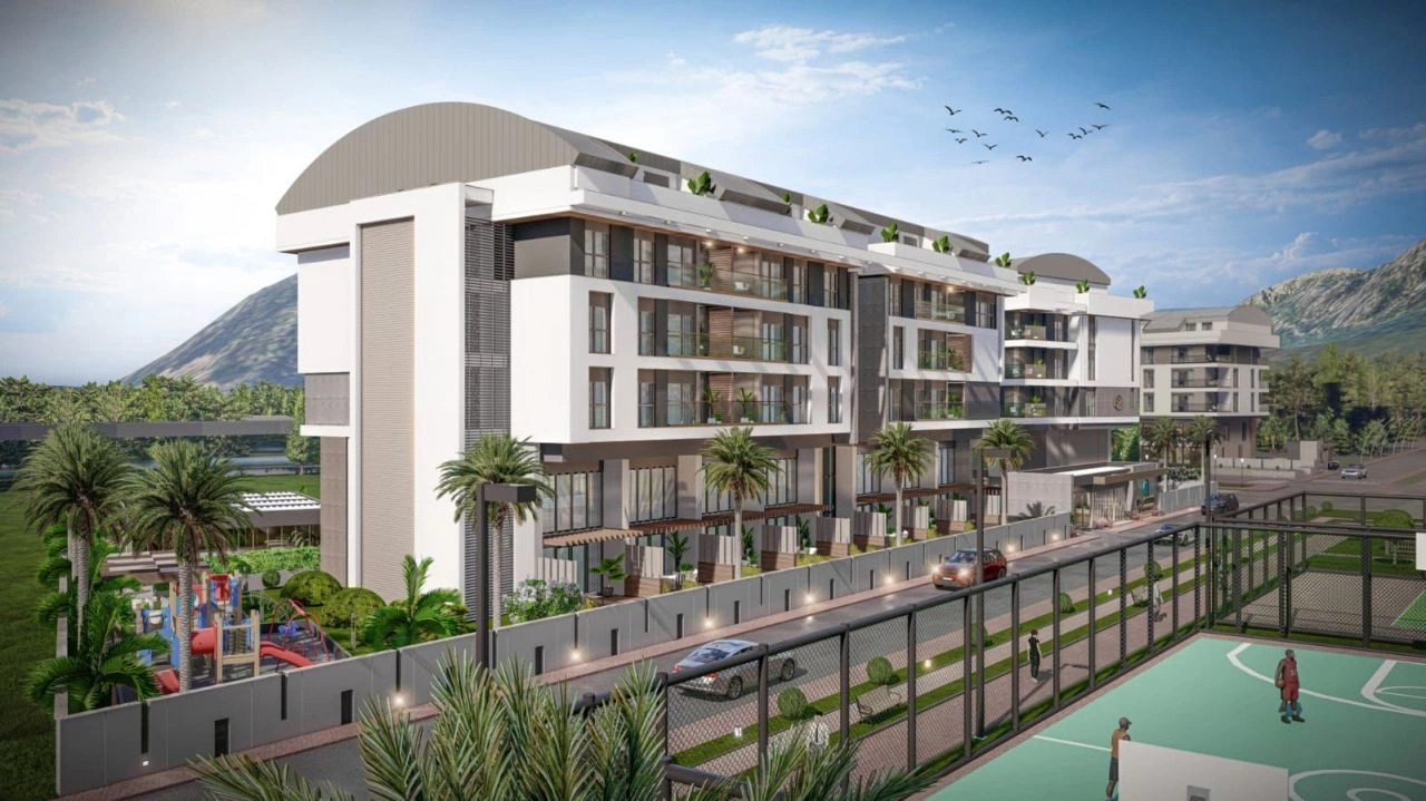 Современная квартира 118 м2 в новом комплексе в Анталии