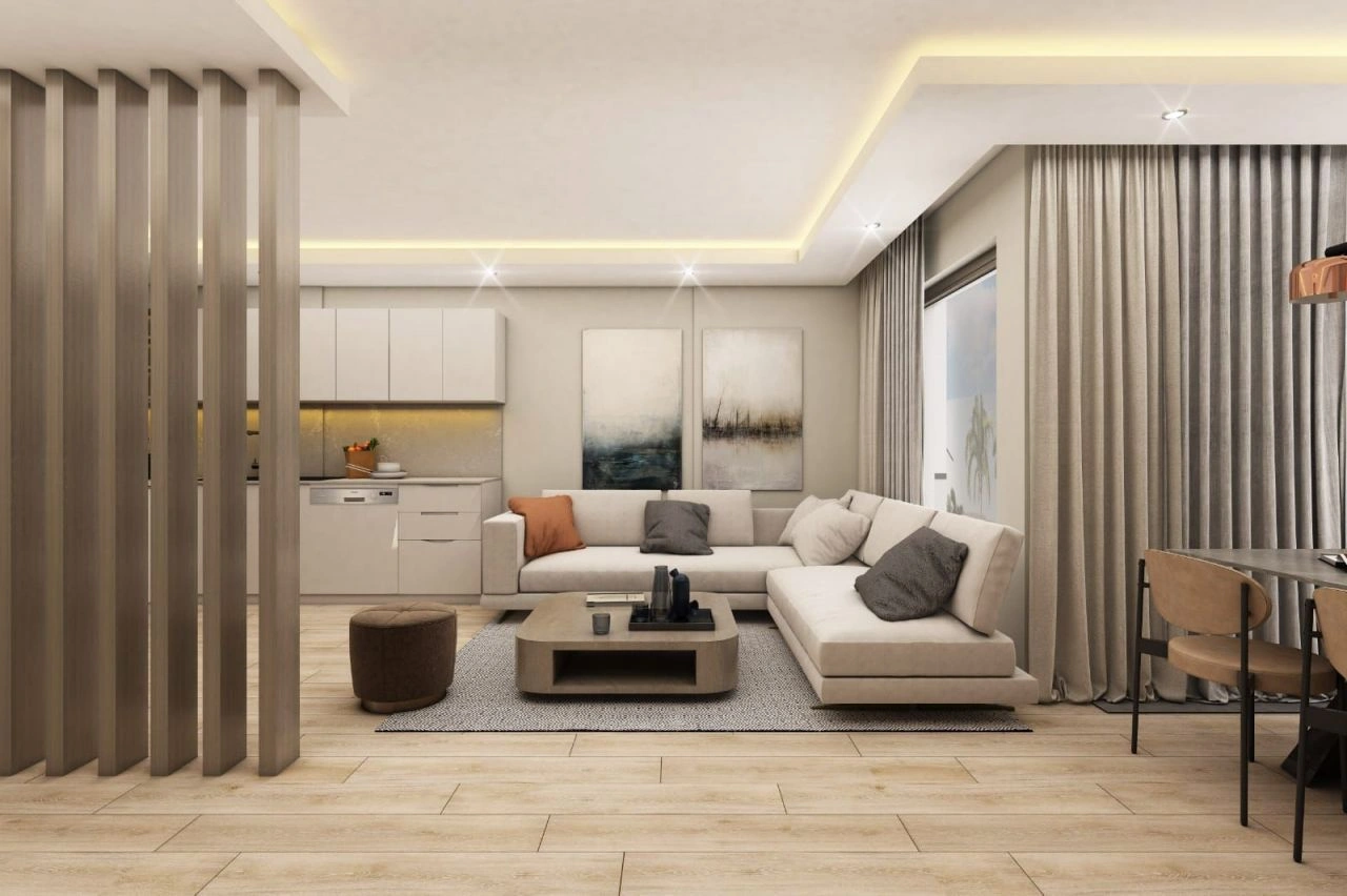 Современная квартира 118 м2 в новом комплексе в Анталии