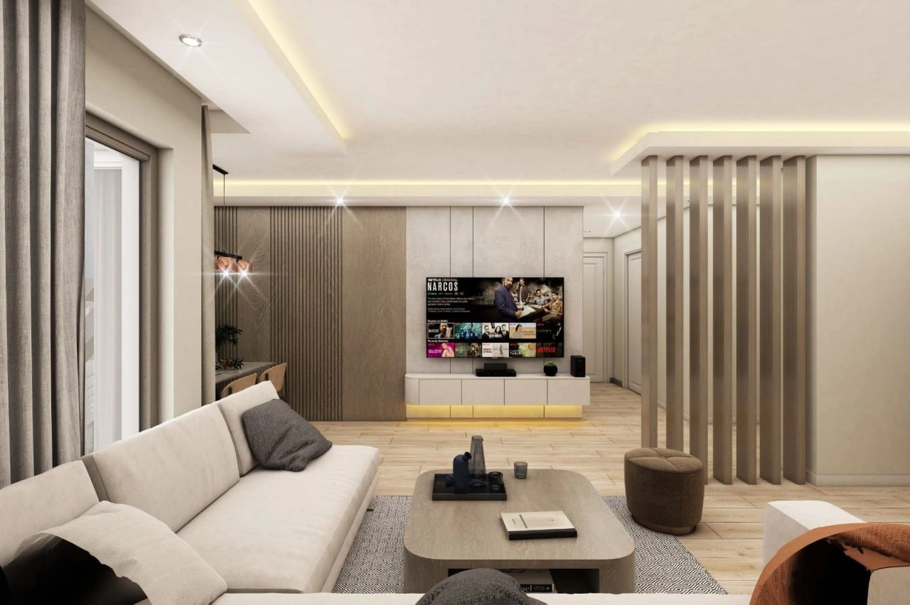 Современная квартира 118 м2 в новом комплексе в Анталии