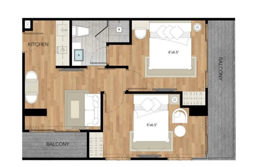 Современные апартаменты 1+1 на острове Пхукет
