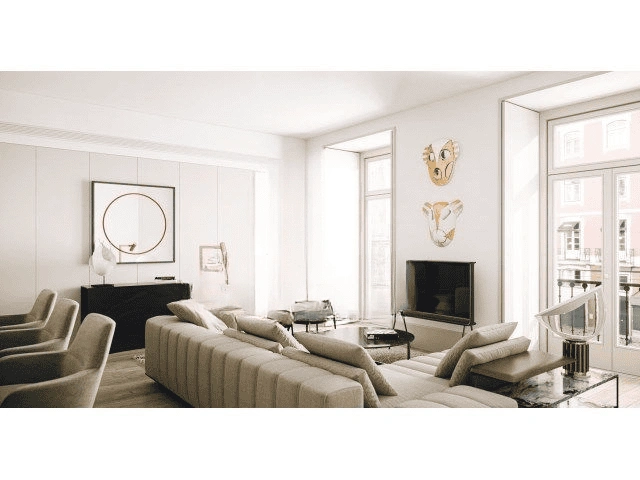 Купить прекрасную квартиру 3+1 рядом с центром Лиссабона, Португалия